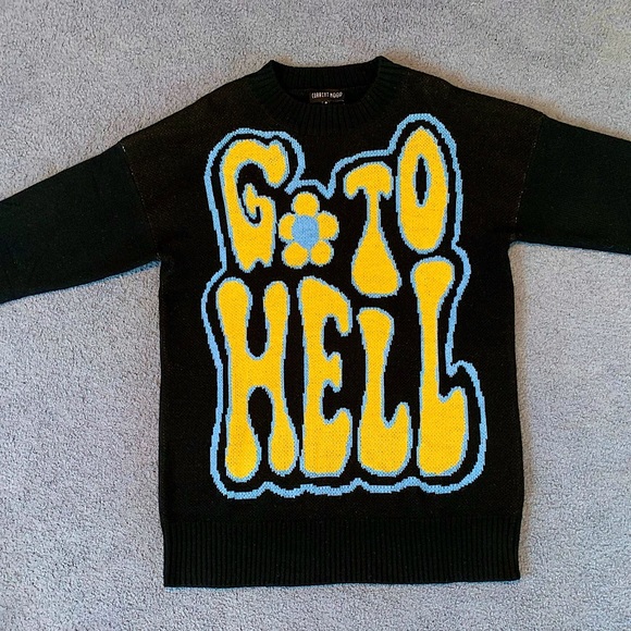 NWOT Dolls Kill Worst Kinda Curse oversized sweater - Picture 12 of 12